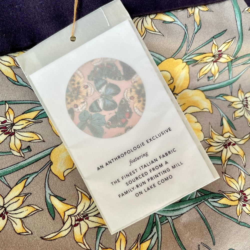 Anthropologie NWT Moulinette Souers Black Pink Italian Safi Floral A-line Skirt - Picture 11 of 16